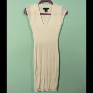 White bodycon dress